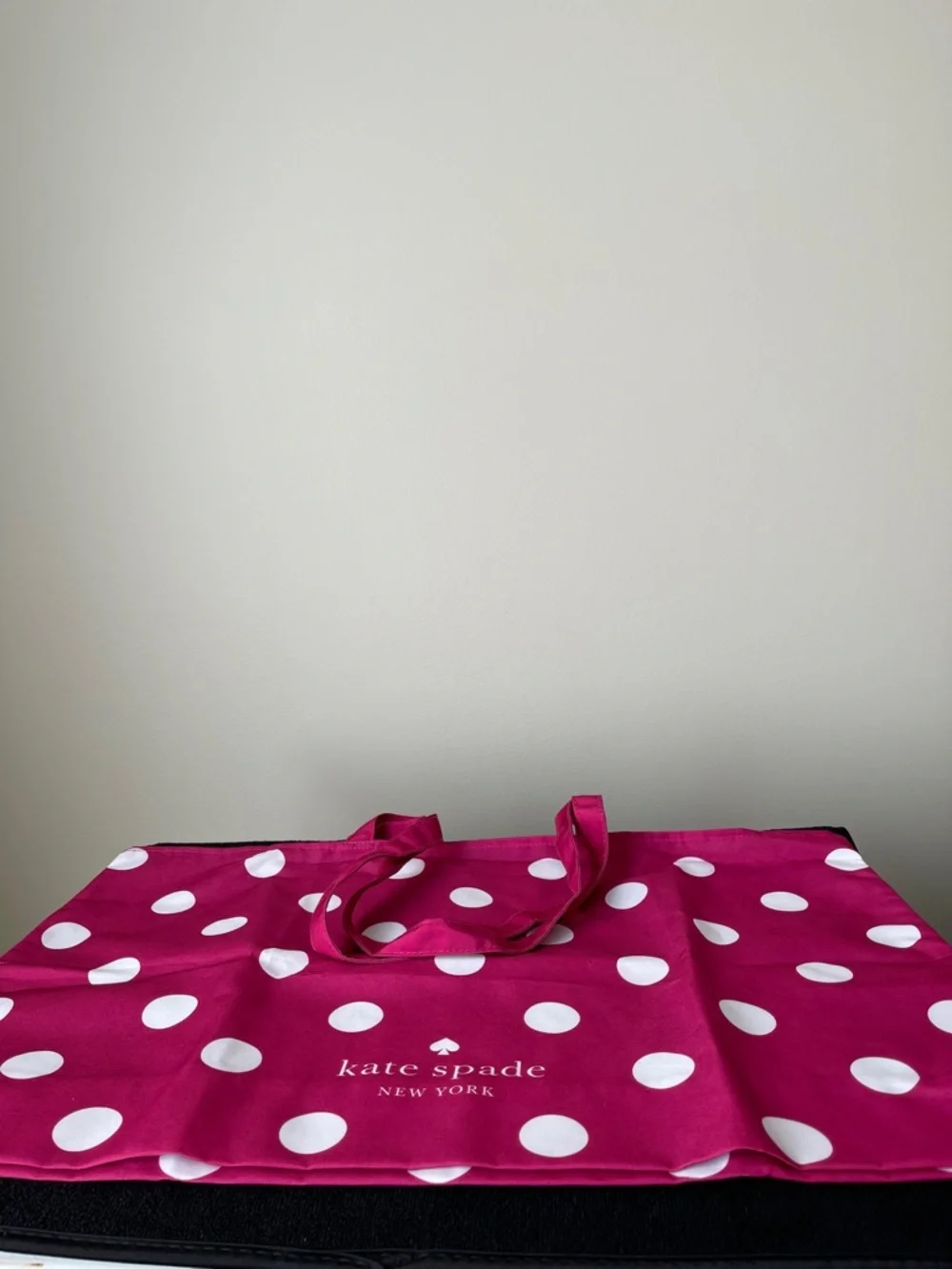 NWOT...kate spade pink and white polka dot tote